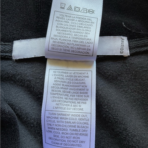 Disney Mickey Mouse Plus Size Rhinestone Crystal Velour Velvet Hoodie Jacket - Picture 11 of 14